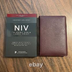 NIV Thinline Bible Large Print Premium Goatskin Retail $199.99 BRAND NEW
