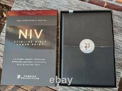 NIV Thinline Bible Large Print Premium Goatskin Retail $199.99 BRAND NEW