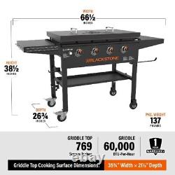 New 4-Burner 36 Griddle Cooking Station with Hard Cover