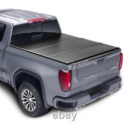 New Fit For 2007-2013 Toyota Tundra 5.5ft Bed Hard Solid Tri-Fold Tonneau Cover