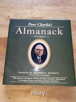 Poor Charlie's Almanack The Wit and Wisdom of Charles T. Munger Brand New HC