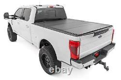 Rough Country Hard Flip Up Bed Cover for 17-24 Ford Super Duty 6'10 49220651