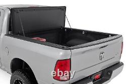 Rough Country Hard Tri-Fold Flip Up Bed Cover 6'4 for Ram 1500 10-18/2500 10-23