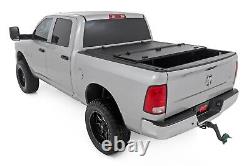 Rough Country Hard Tri-Fold Flip Up Bed Cover 6'4 for Ram 1500 10-18/2500 10-23