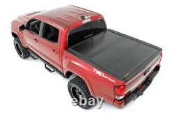 Rough Country Low Profile Hard Tri-Fold Cover For Toyota Tacoma 16-23 6' Bed