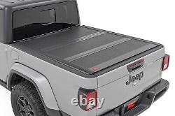 Rough Country Low Profile Tri-Fold Hard Bed Cover for 20-24 Jeep JT Gladiator