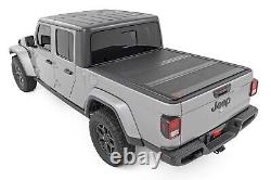 Rough Country Low Profile Tri-Fold Hard Bed Cover for 20-24 Jeep JT Gladiator