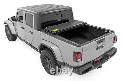 Rough Country Low Profile Tri-Fold Hard Bed Cover for 20-24 Jeep JT Gladiator