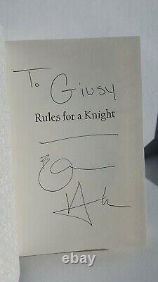 Rules for a Knight by Ethan Hawke (2020, Hardcover) Signed Brand New