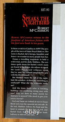 SIGNED SPEAKS THE NIGHTBIRD by Robert McCammon River City 2002 Brand NewithUnread