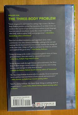 SIGNED The Three-Body Problem by Cixin Liu (2014, Hardcover) Brand NewithUnread