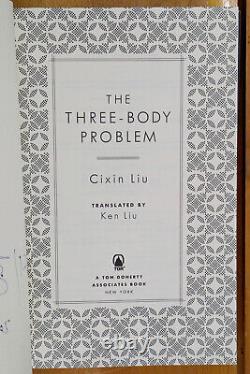 SIGNED The Three-Body Problem by Cixin Liu (2014, Hardcover) Brand NewithUnread