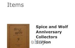 Spice and Wolf Anniversary Collector's Edition Brand New Non Numbered Confirmed