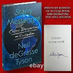 Starry Messenger SIGNED Neil deGrasse Tyson (2022, HC, 1st/1st) BRAND NEW