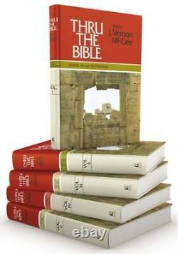 THRU THE BIBLE COMMENTARY 5 Book Set, J Vernon McGee, Hardcover, 1984, Brand New