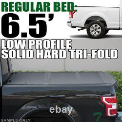 TLAPS For 2015-2024 Ford F150 6.5 Ft Bed Low Profile Hard Tri Fold Tonneau Cover