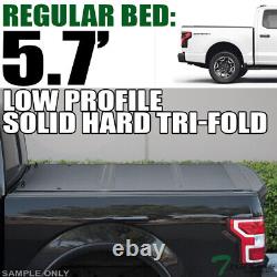 TLAPS For 2021-2024 F150/Lightning 5.5' Low Profile Hard Tri Fold Tonneau Cover