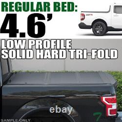 TLAPS For 2022-2024 Maverick 4.5 Ft Bed Low Profile Hard Tri Fold Tonneau Cover