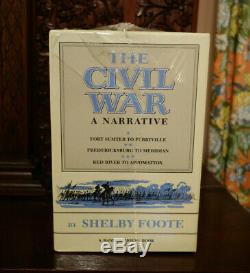 The Civil War A Narrative by Shelby Foote 3 Vol. Box set brand new never opened