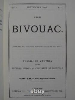 The Southern Bivouac Complete Set Brand New Confederate Magazine Reprint