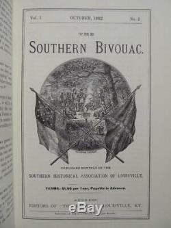 The Southern Bivouac Complete Set Brand New Confederate Magazine Reprint