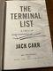 The Terminal List By Jack Carr Signed Later Prt Brand New Hardcover James Reece