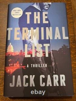 The Terminal List by Jack Carr Signed Later prt Brand New Hardcover James Reece