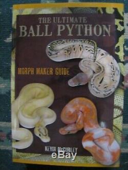 The Ultimate Ball Python Morph Maker Guide by McCurley Hardback with DJ Brand new
