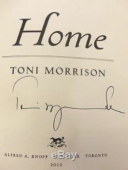 Toni Morrison, HOME SIGNED 2012 Hardcover & DJ 1ST/1ST Brand New