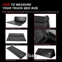 Tonneau Cover 5.5ft Truck Bed For 14-2021 Toyota Tundra Hard 3-Fold