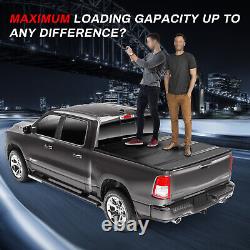 Tonneau Cover Truck Bed 5.5FT For 04-21 Ford F150 Hard 4-Fold Max 350lbs