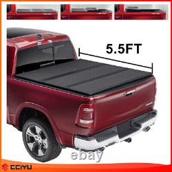 Tonneau Cover Truck Bed 5.5Ft For 2004-2020 Ford F150 Hard Tri-Fold