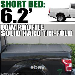 Topline For 2000-2006 Tundra 6.2 Ft Bed Low Profile Hard Tri Fold Tonneau Cover