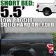 Topline For 2004-2014 Ford F150 5.5' Bed Low Profile Hard Tri Fold Tonneau Cover