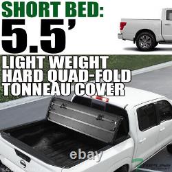 Topline For 2016-2023 Nissan Titan 5.5'/66 Bed LW Hard Quad Fold Tonneau Cover