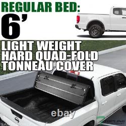 Topline For 2019-2023 Ford Ranger 6 Ft 72 Bed LW Hard Quad Fold Tonneau Cover