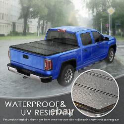 Tri-Fold 5FT Hard Tonneau Cover For 2005-2015 Toyota Tacoma Truck Bed Waterproof