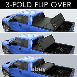Tri-Fold 5FT Hard Tonneau Cover For 2005-2015 Toyota Tacoma Truck Bed Waterproof