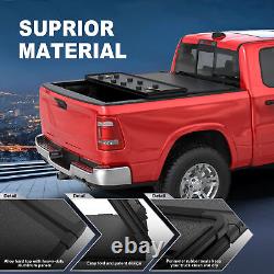 Tri-Fold 6.5FT Hard Solid Truck Bed Tonneau Cover For 2002-2024 Dodge Ram 1500
