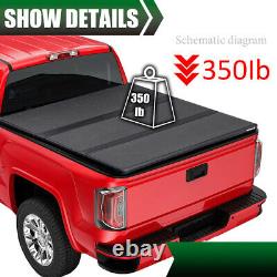 Tri-Fold Hard Truck Bed Tonneau Cover Fit For 19-22 Sierra Silverado 1500 5.8ft