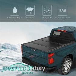 Tri-Fold Hard Truck Bed Tonneau Cover For 2019-2021 Sierra Silverado 1500 5.8FT