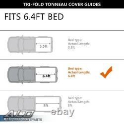 Tri-fold Hard Tonneau Cover 6.4ft Bed Fit For 02-21 Dodge Ram 1500 2500 3500