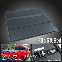 Tri-fold Hard Tonneau Cover Fit For 05-15 Toyota Tacoma Extra 5ft Short Bed