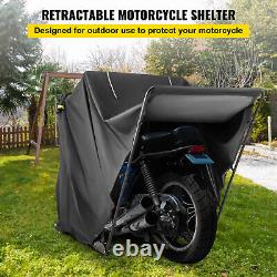 VEVOR Large Motorcycle Shelter Shed Cover Storage Tent Strong Safe Garage