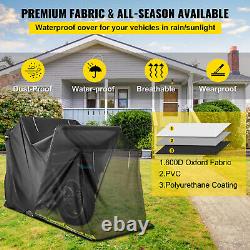 VEVOR Large Motorcycle Shelter Shed Cover Storage Tent Strong Safe Garage