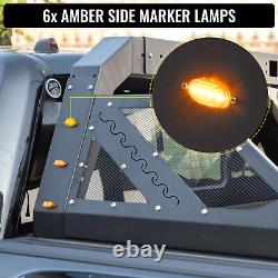 VEVOR Truck Roll Bar Adjustable Chase Rack with 6 Auxiliary Side Marker Lamps