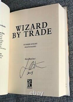 WIZARD BY TRADE SUMMER KNIGHT / DEATH MASKS by Jim Butcher SIGNED Brand New