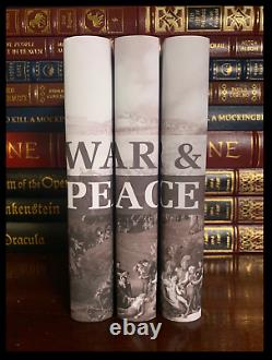 War & Peace by Leo Tolstoy 3 Volume Custom Gift Set Brand New Hardbacks + Ribbon