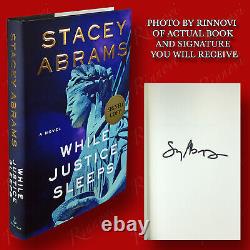 While Justice Sleeps SIGNED Stacey Abrams (2021, HC, 1st/1st) BRAND NEW