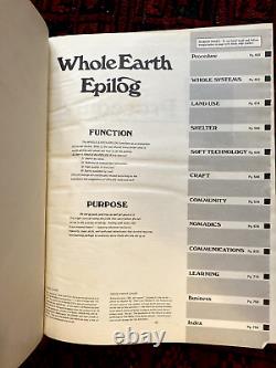 Whole Earth Epilog September 1974 Point/Penguin Hardcover First Edition